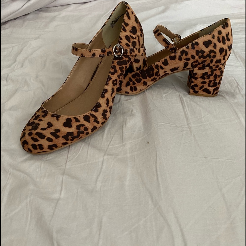 Torrid Cheetah Mary Jane Heels- Size 10.5W